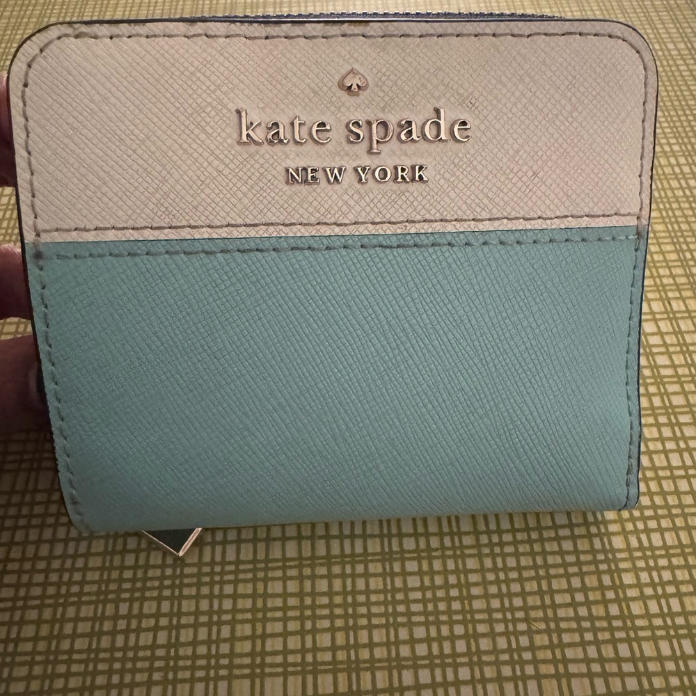 Kate Spade Green and Cream Wallet